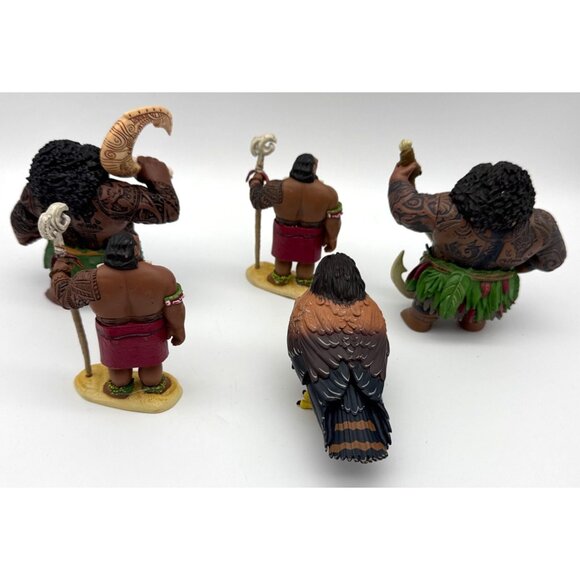 Disney Moana Maui Demigod PVC 4" Inch Figure Heavy Cake Topper Lot of 5 Bird - Picture 5 of 8